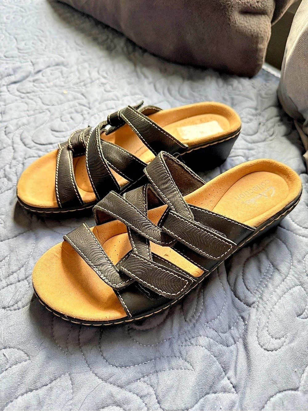 Clarks Merliah Coral Wedge Sandal- women's size 7